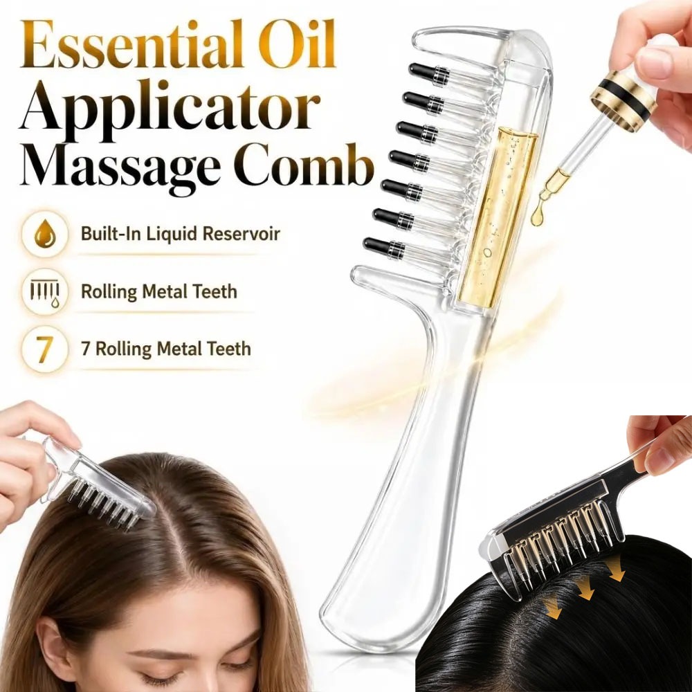 Root Stimulator Liquid - مشط تدليك لفروة الرأس، مشط لتوزيع
